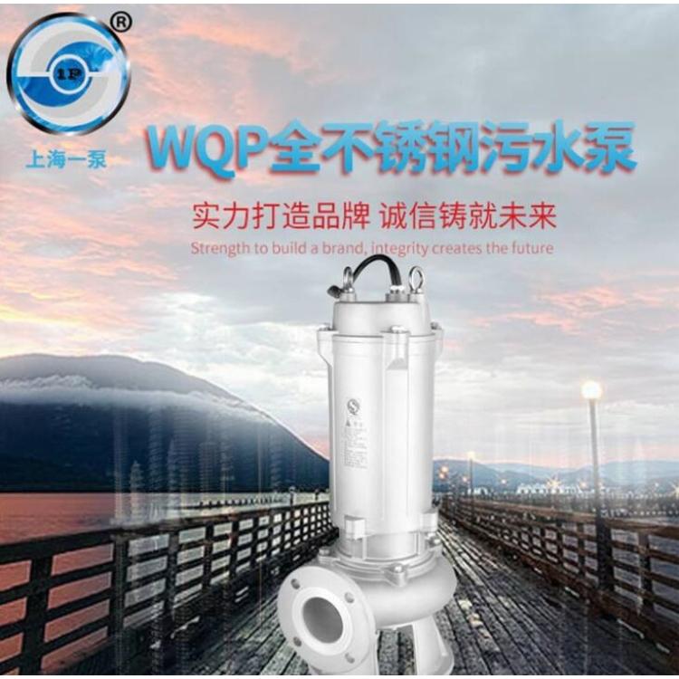 WQP全不锈钢污水泵不锈钢潜水排污泵耐腐蚀潜水排污泵