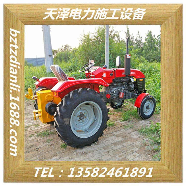 电力施工牵引绞磨机 拖拉机绞磨使用视频 忻州长沙生产电线杆钻眼机厂家