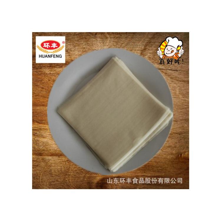 山东环丰食品 诚招春卷皮经销商 冷冻春卷皮 尺寸可定制