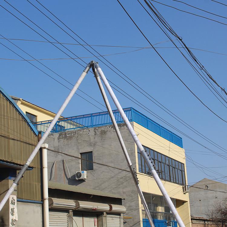 人工立电杆工具 铝合金立杆机价格 本溪三角起杆器