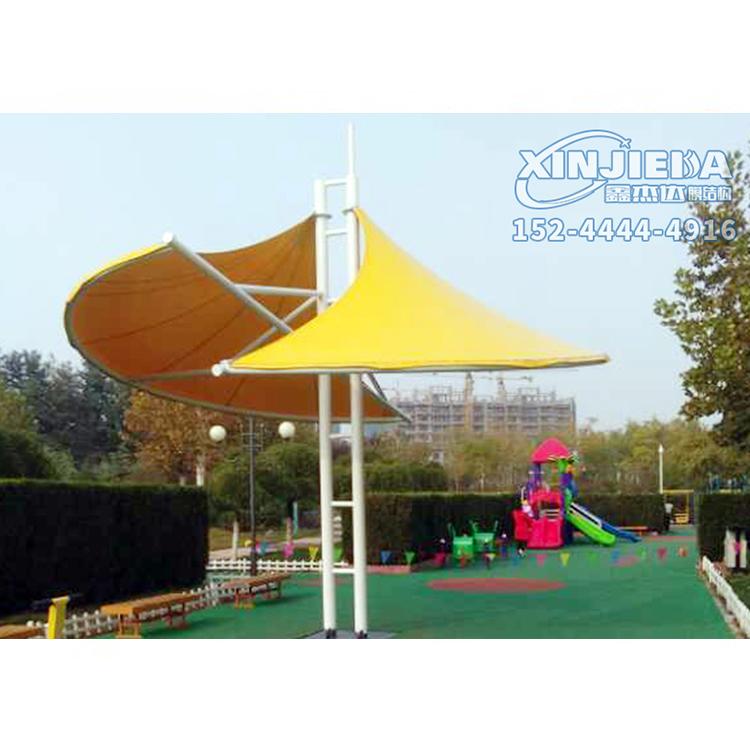 幼儿园景观 吊顶式景观膜伞-幼儿园学校遮阳景观 膜结构厂家