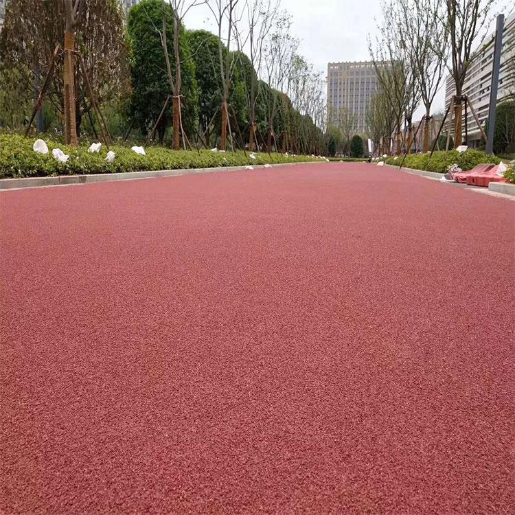 路面彩色陶瓷颗粒报价  环氧地坪漆施工