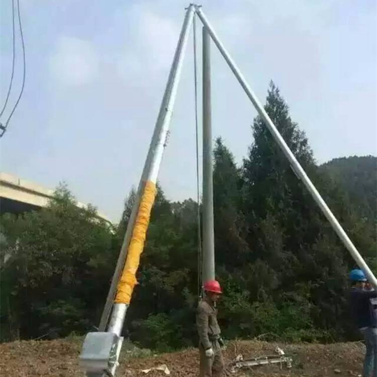 电线杆立杆机销售 电力立杆设备 郴州2吨三角立杆机