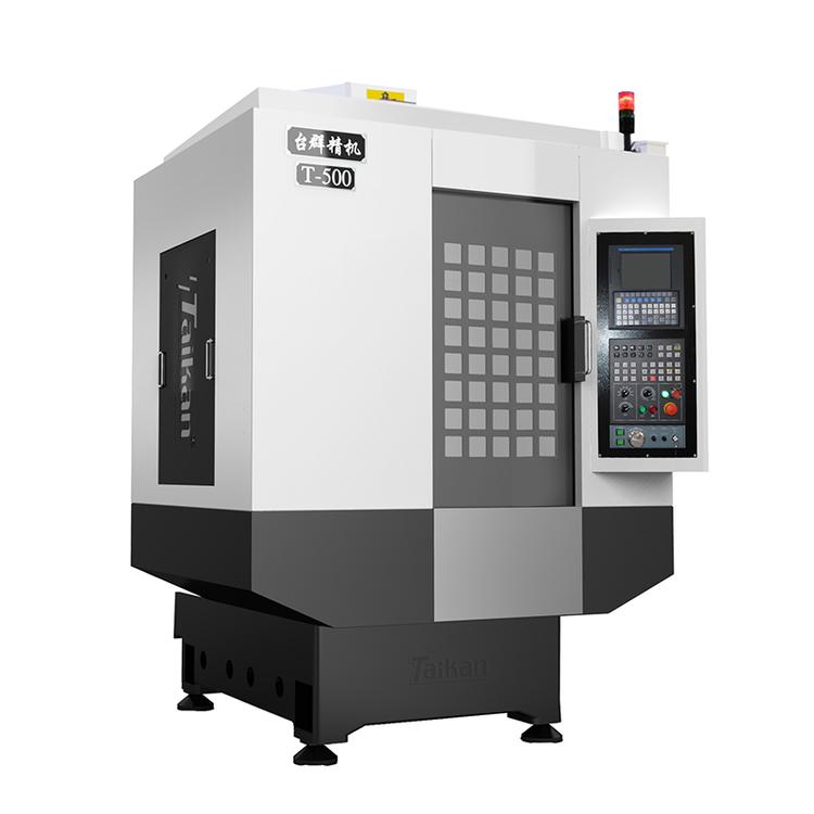 台群精机CNC T-500数控钻攻中心零件加工发那科系统三菱系统加工中心快速位移3C产品零件机21把伺服刀库高精度高稳定性型材加工