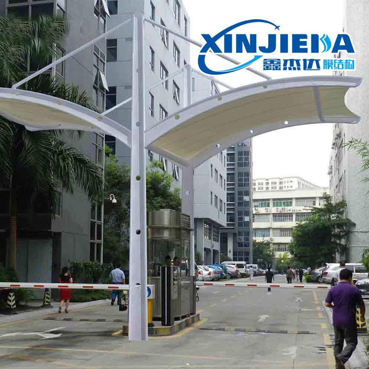 膜结构小区商城出入口_膜结构车库出入口_景观棚建筑工程
