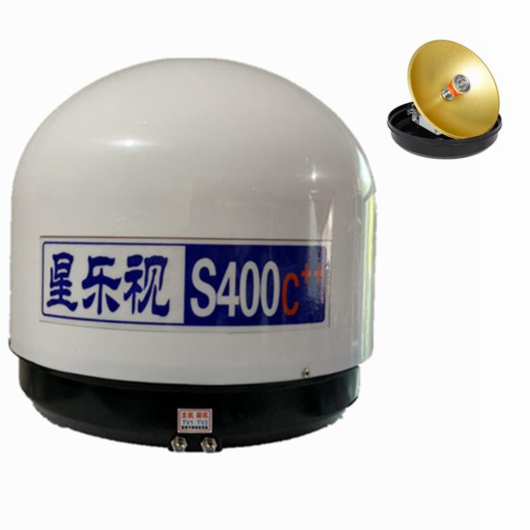 全自动喆星家内河船用全自动s400天蘑菇头移动接收电视机顶盒
