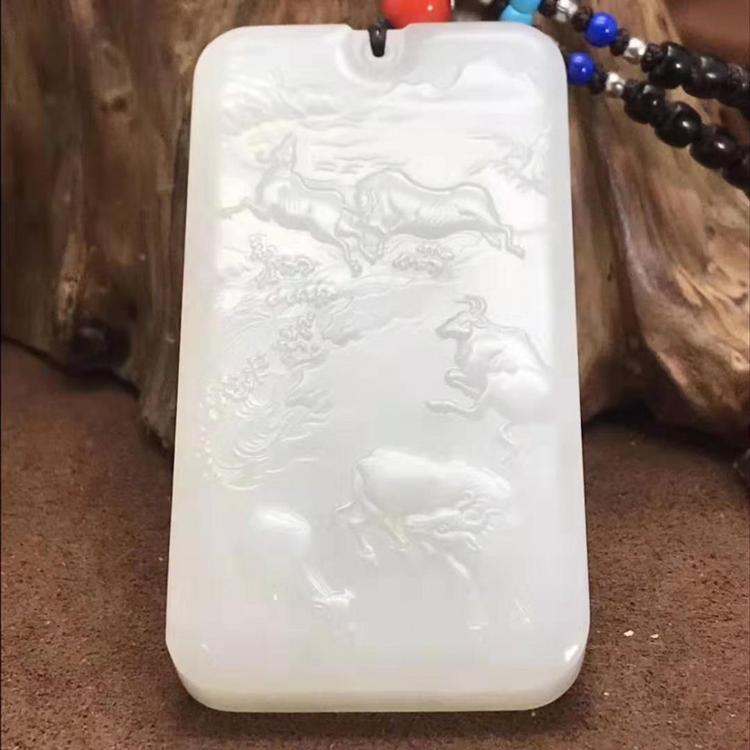 海派玉雕名家作品  和田玉籽料 扭转乾坤 新疆籽料 羊脂玉
