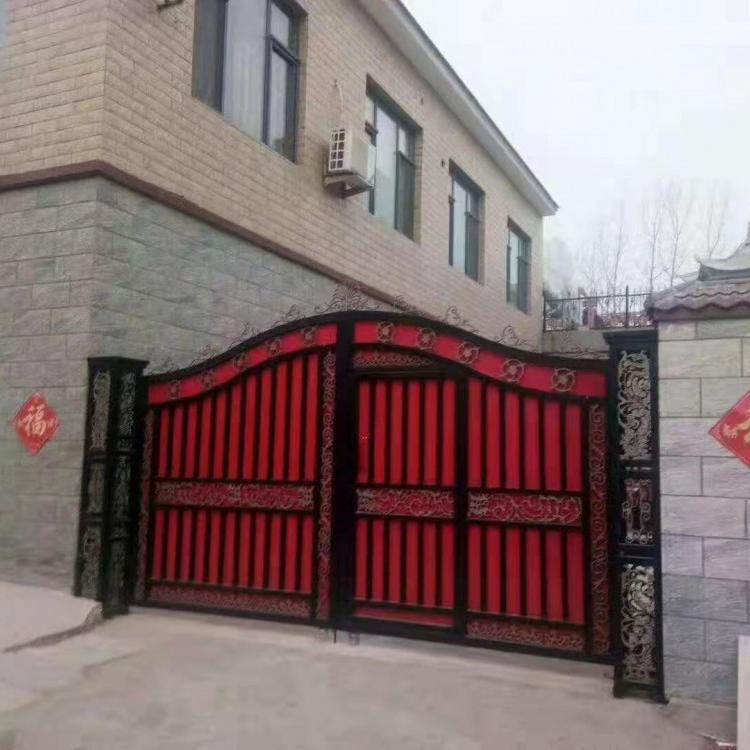 专业定制铁艺推拉大门-铁艺栅栏-铁艺造型护栏-豪华铁艺大门-铁艺草坪护栏