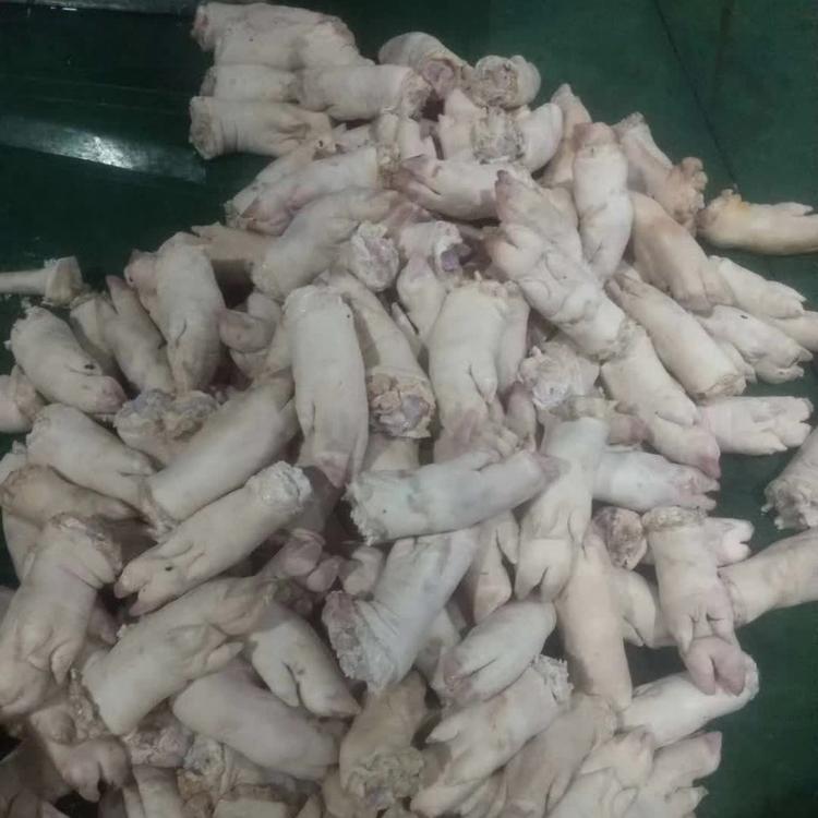 诸城猪蹄打毛机  连续式猪蹄去蹄壳设备  卧式猪蹄打毛机