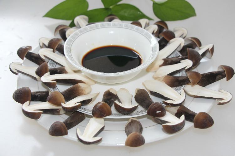 新鲜黑皮鸡枞菌 野生食用菌菇