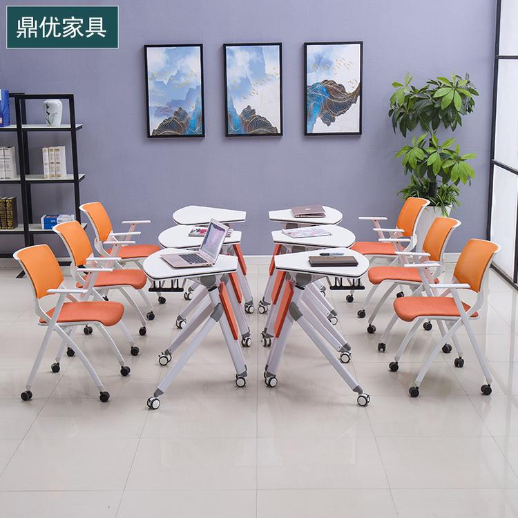 广东拆叠培训桌3人位高档会议桌拼接组合办公长条桌批发