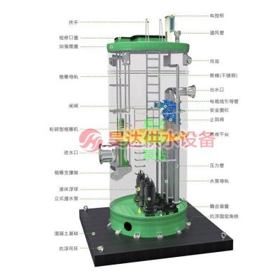 昊达一体化预制泵站 雨水一体化预制泵站