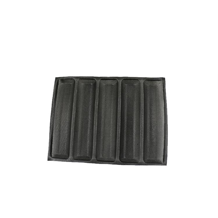 厂家供应 烘焙用具模具家用烘焙硅胶蛋糕模具硅胶透气5槽烘焙工具