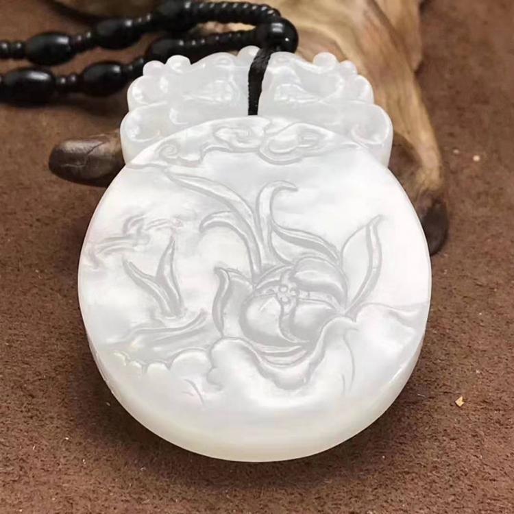 苏工雕刻大师 和田玉籽料作品 和和美美 正品新疆籽料 羊脂玉
