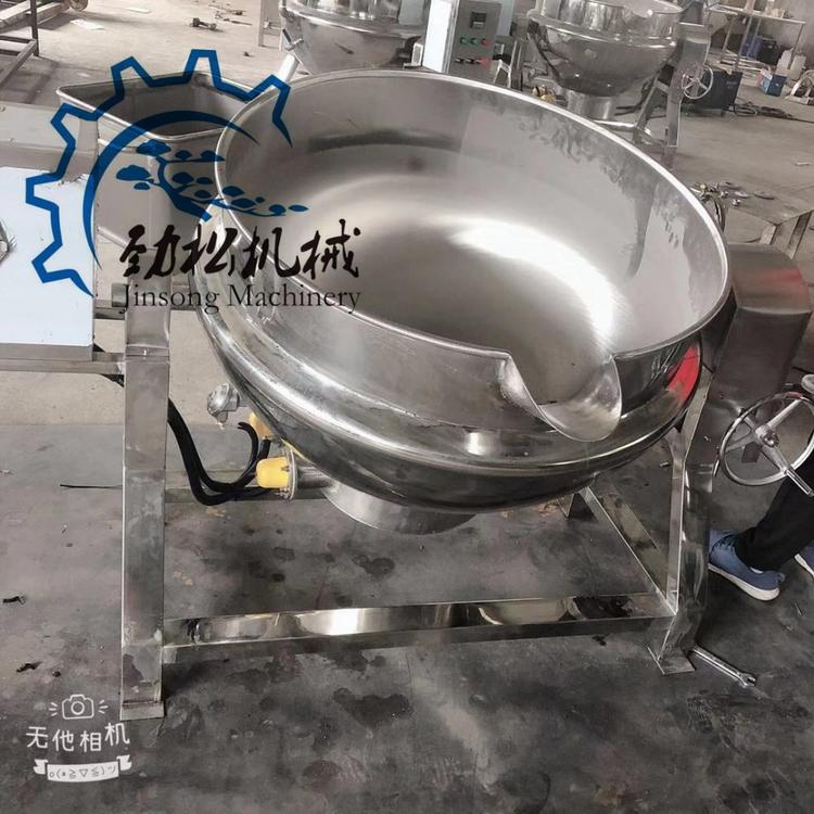 厂家直销酱料搅拌炒锅  电加热熟食卤煮夹层锅  骨汤熬制专用夹层锅 价格