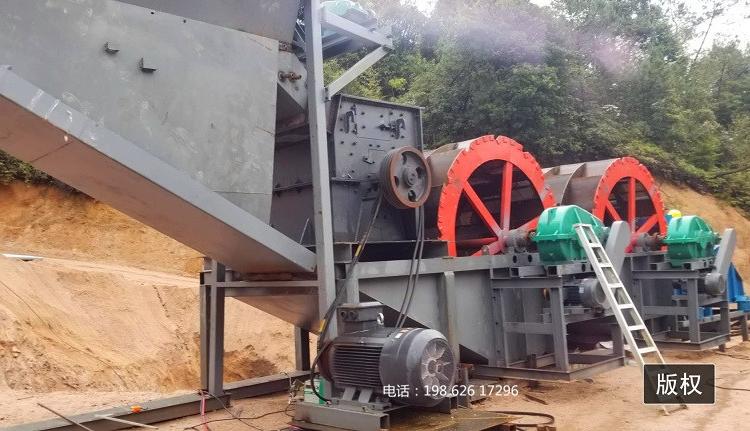 水轮洗砂机 滚筒筛 破碎锤 振动筛 滚筒筛