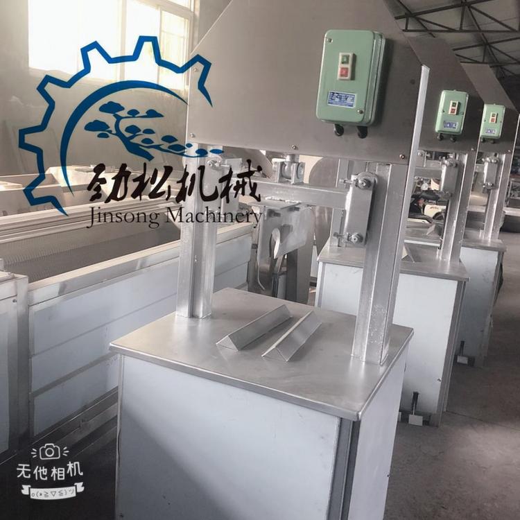 生猪头劈半机设生产厂家  不锈钢猪头劈半机  留脑式猪头羊头劈半机 价格
