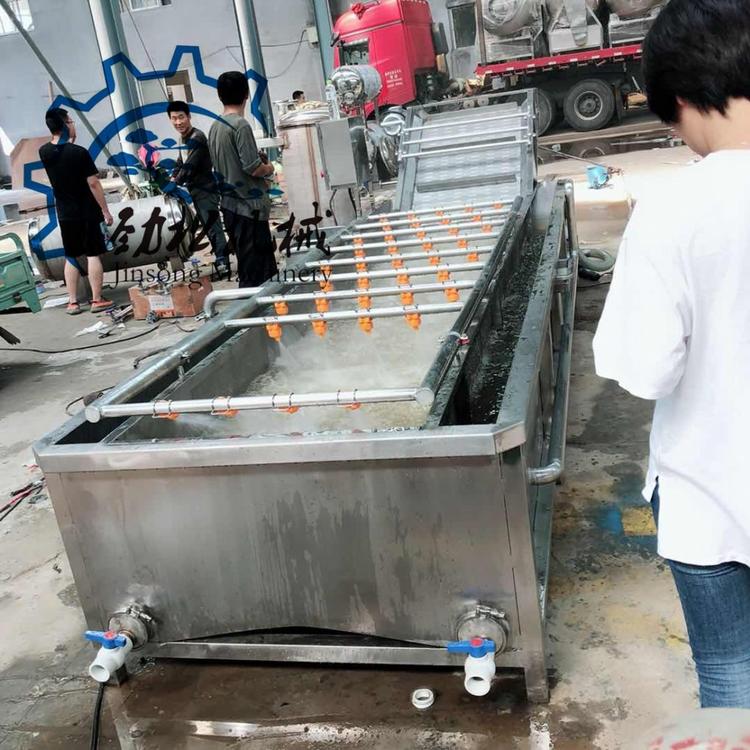 蔬菜去泥沙气泡清洗机 冻肉解冻流水线 化冻池 鱼类肉类解冻设备 清洗解冻一起机 价格