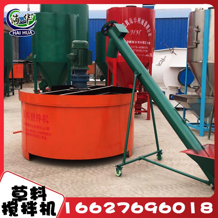 草料搅拌机 平口搅拌机 牛羊养殖专用草料搅拌机 操作简单方便好用国标电机占地面积小 卧式筒体 牛羊草料搅拌机