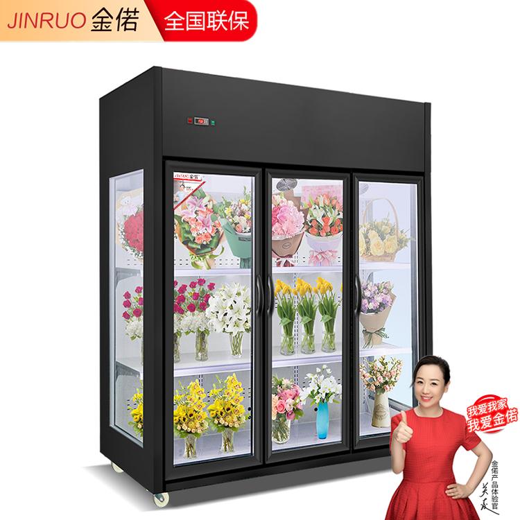 双门 三门鲜花展示柜 金偌支持定制多种型号 冷藏鲜花柜