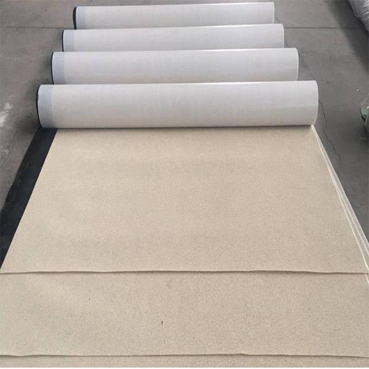HDPE 非沥青基高分子自粘胶膜防水卷材 预铺反粘地下室顶板 白砂彩砂