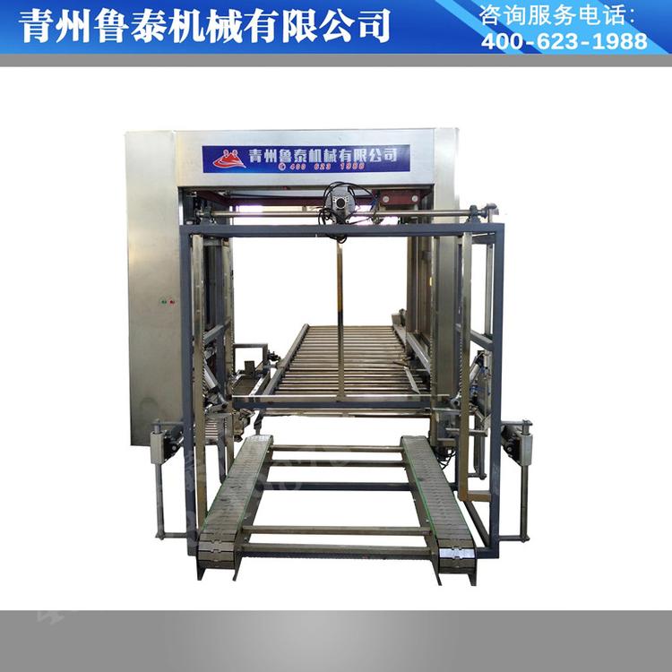 鲁泰牌LT120型食用油自动码垛机价格 大桶水自动码垛机 润滑油自动装箱码朵
