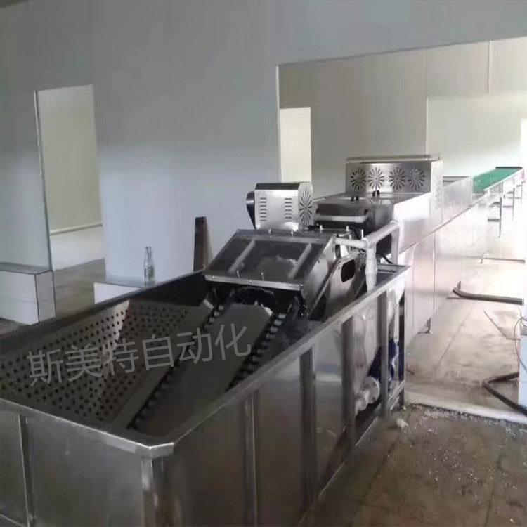 皮蛋鸭蛋清洗流水线 蛋制品工厂用洗蛋机 包泥洗蛋机斯美特厂家