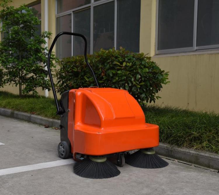 西安小区工厂地面保洁用扫地机 嘉航手推式电动扫地机