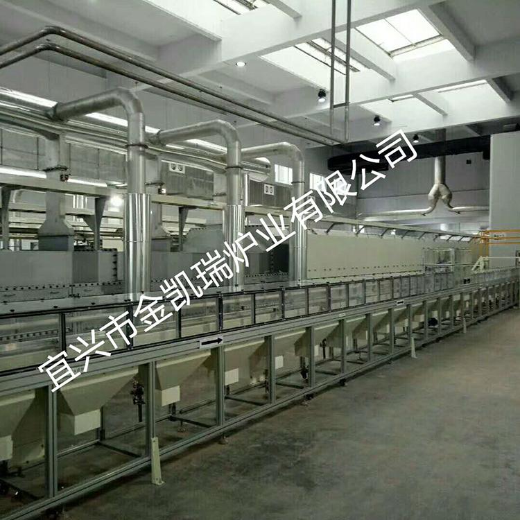 隧道式烘干炉     锂电负极材料烘干炉   玻璃退火炉