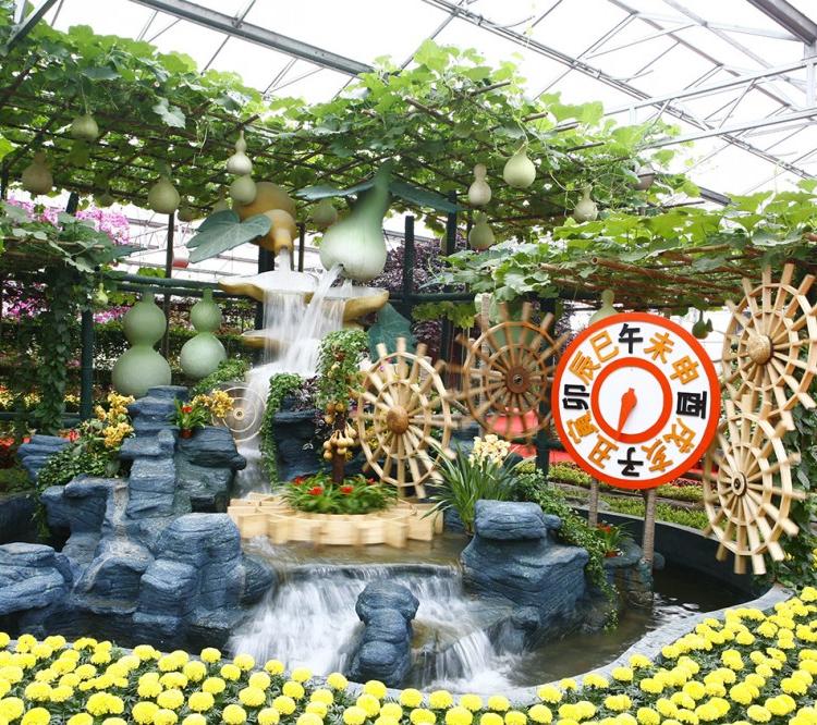 生态园林景观    蔬菜园林景观造价 大棚景观设计