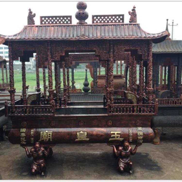 焚经炉 室外四方香炉 寺院带盖长方形铸铁香炉宝鼎现货供应