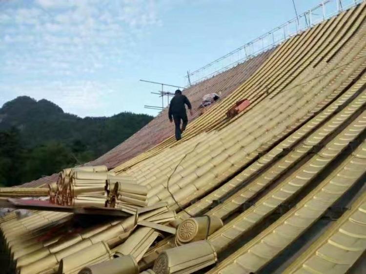 仿古金属瓦 陕西仿古金属瓦定制厂家