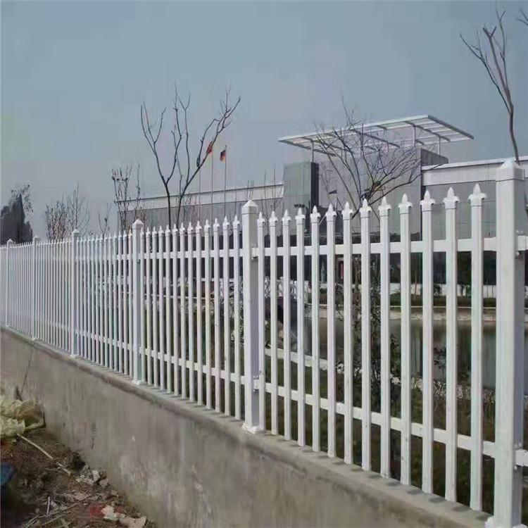 PVC围墙护栏_厂家批发PVC栅栏_厂区围墙护栏_pvc塑钢社区护栏现货
