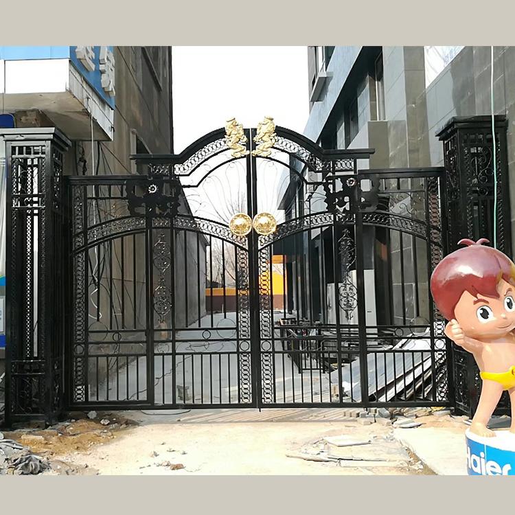 烨宇铁大门价格  高档铁艺大门生产批发  铁艺大门规格