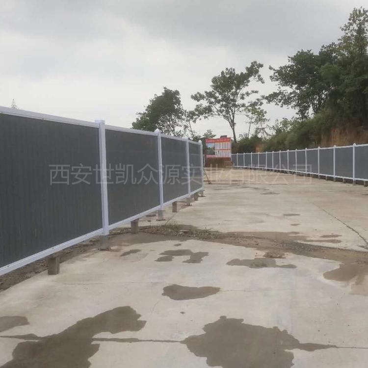 市政镀锌钢板pvc围挡加厚施工挡板工程移动隔离彩钢建筑工地围栏