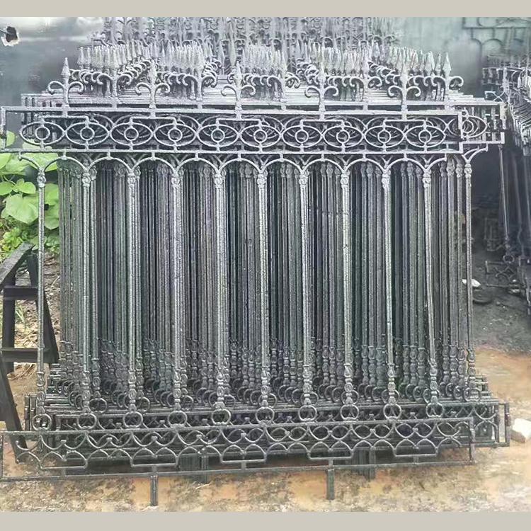 别墅铸铁扶手可定制_景区铁艺护栏价格_烨宇工程铸铁围