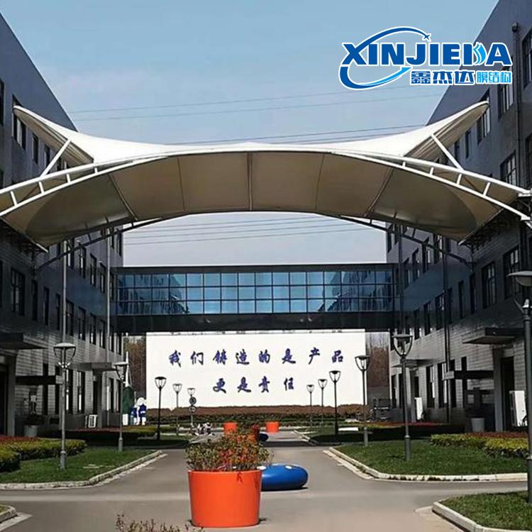 厂家直供可定制 膜结构充电桩雨篷 膜结构自行车车棚工程