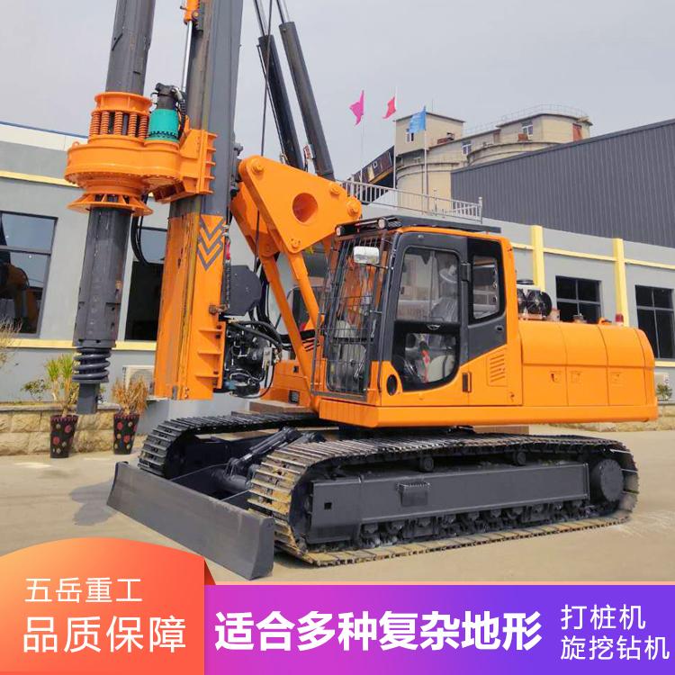 供应建筑工地光伏打桩机 履带式旋挖机伸缩液压旋挖钻机