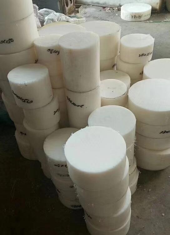 尼龙棒塑料棒实心圆柱耐磨圆棒硬pa尼绒棒加工定做米黄色尼龙棒料