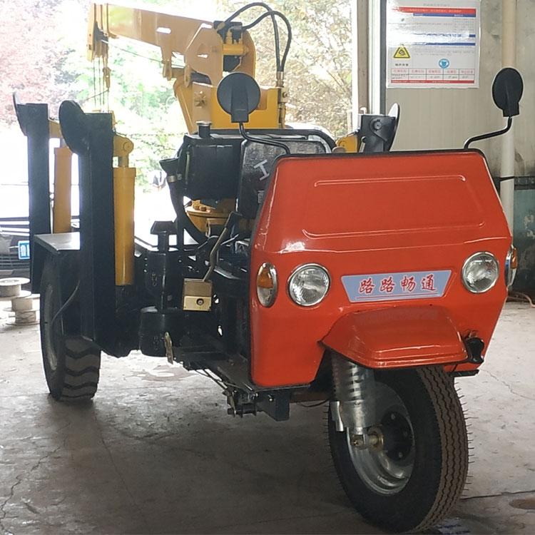 久胜机械JS-1231 油电两用三轮小吊车 小型自制起重机 乡村民房建筑用吊车