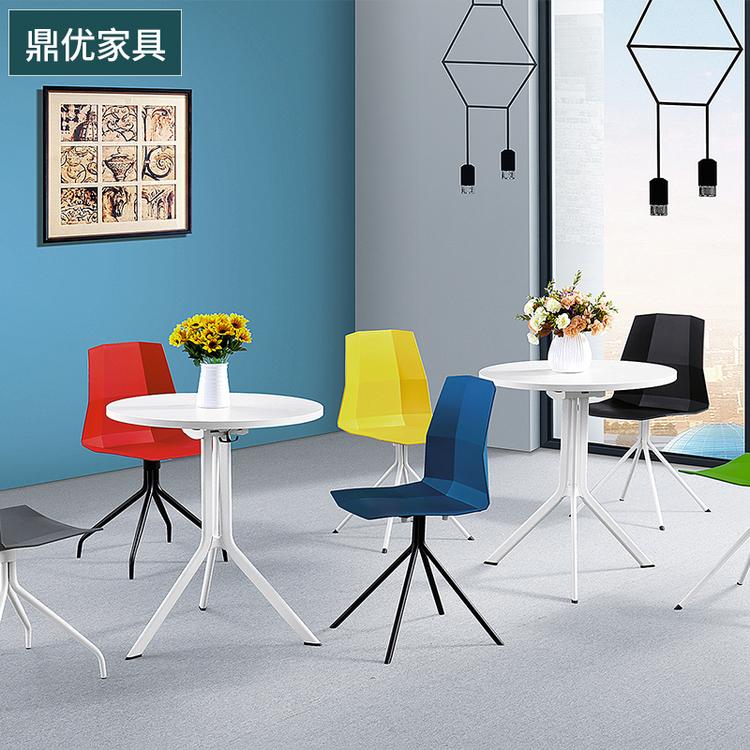 广东办公家具桌椅现代风格会议桌 奶茶店休闲桌定做厂家 休闲洽谈桌鼎优家具d10