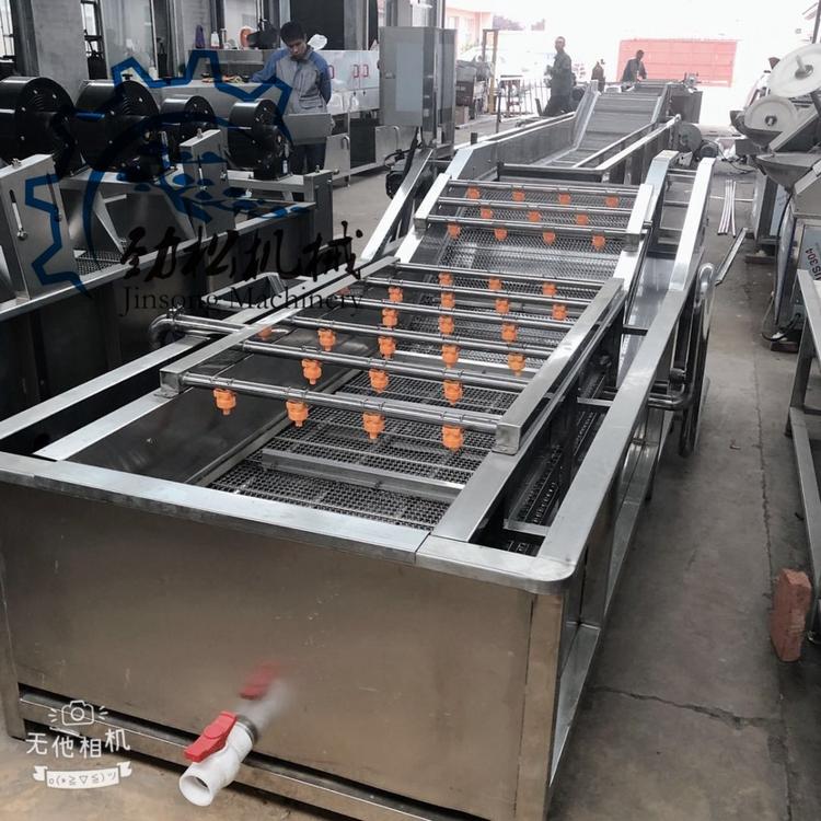 水果连续无损伤气泡清洗机 香菇蘑菇专用清洗设备 大枣蓝莓清洗机 价格