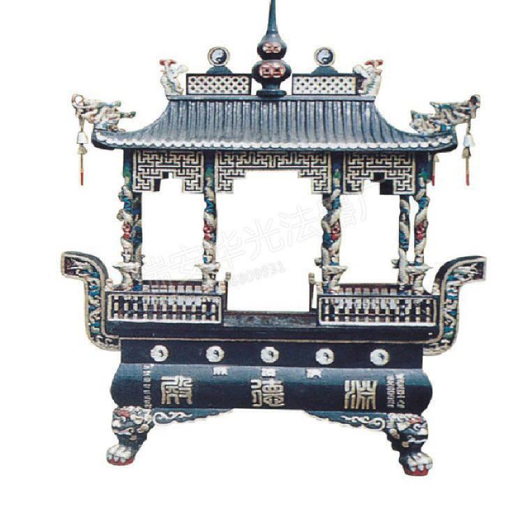 现货供应华光仿腐耐锈香炉 寺庙圆形狮耳香炉 宗祠长方形双层香炉 厂家直销