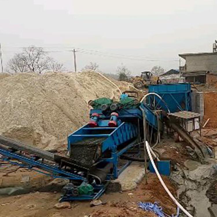 直销新型螺旋洗沙机 洗沙效率好的移动式螺旋洗沙机 广川
