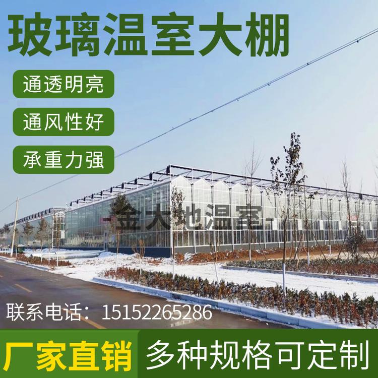 定制新型智能连体温室大棚 热镀锌简易连体大棚 外遮阳连栋温室 花卉育苗连栋大棚 无锡大棚厂