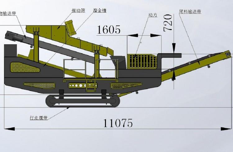 移动式淘金设备 移动式淘金设备出口 五湖