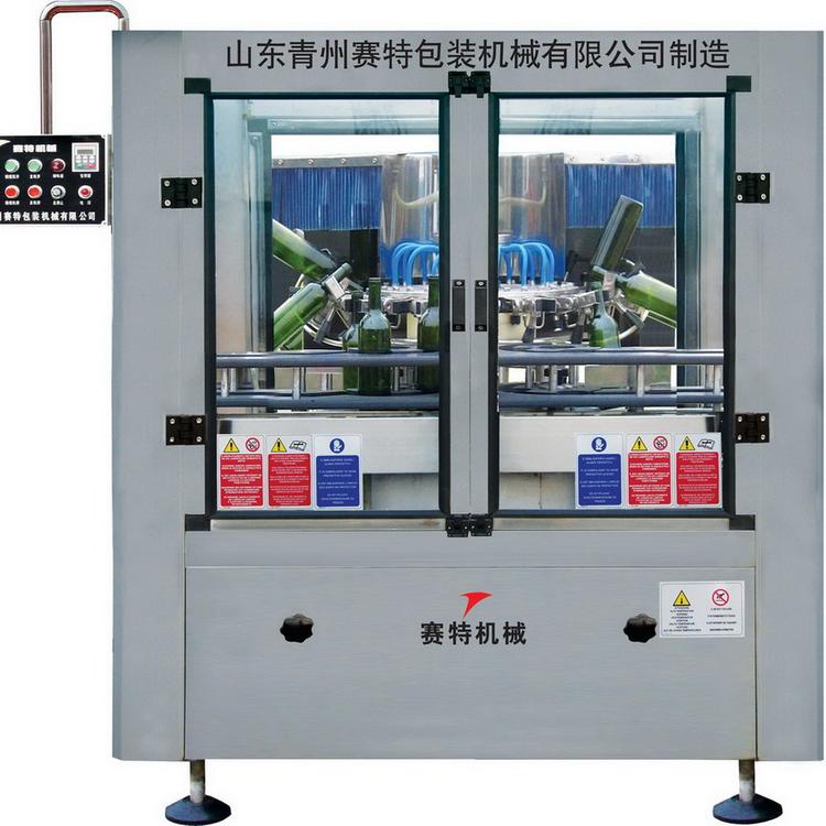 全自动翻转式冲瓶机 六轮冲瓶机 全自动冲瓶机洗瓶机--青州赛特智能