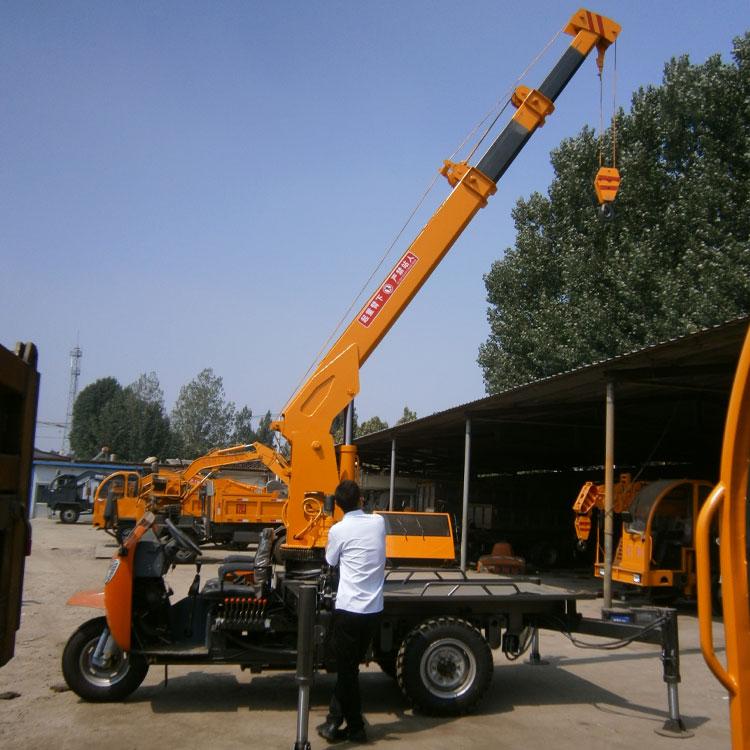 久胜机械JS1230 小型卷扬机三轮车随车吊 3吨小型随车吊时风农用三轮车