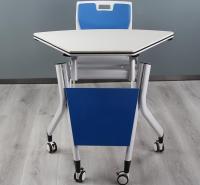 大学智慧教室课堂桌椅 创意课桌自由拼接六边形桌彩色六边桌批发