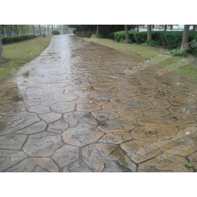 压模地坪施工 厂家供应水泥印花艺术压膜地坪材料